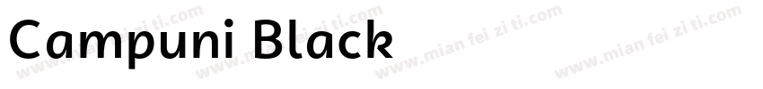 Campuni Black字体转换